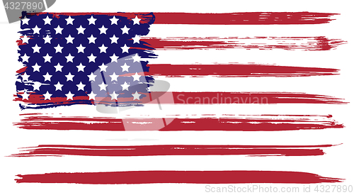 Image of Grunge USA flag