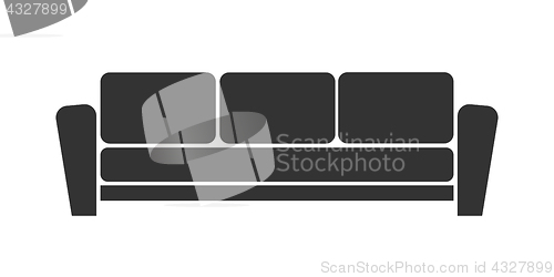 Image of Sofa icon on white background