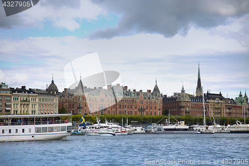 Image of STOCKHOLM, SWEDEN - AUGUST 20, 2016: Many people walk and visit 