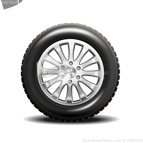 Image of single car tire