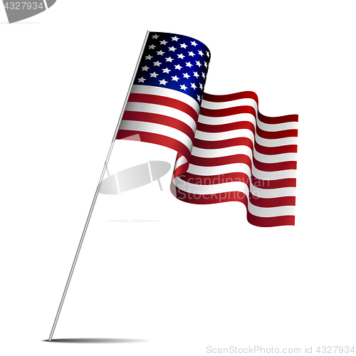 Image of Waving american flag