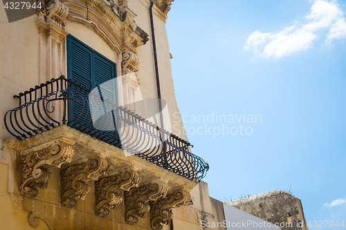 Image of NOTO, ITALY - Detail of Baroque Balcony, 1750