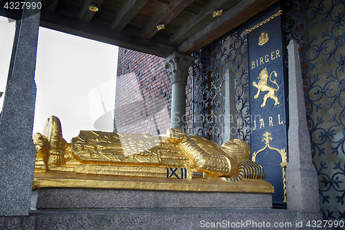 Image of STOCKHOLM, SWEDEN - AUGUST 20, 2016: Cenotaph of Birger Jarl (Bi