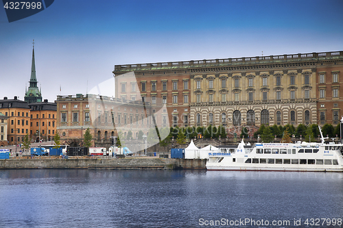 Image of STOCKHOLM, SWEDEN - AUGUST 20, 2016: View of Gamla Stan and The 