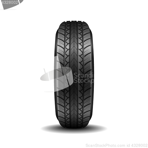 Image of single car tire