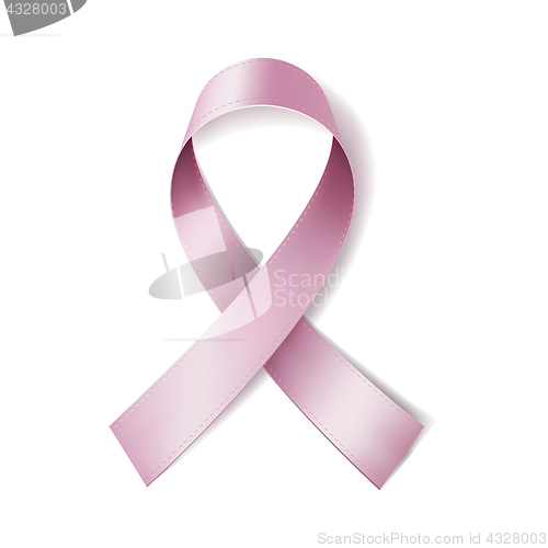 Image of Realistic pink ribbon