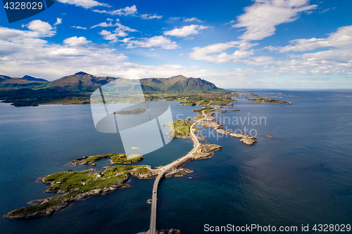 Image of Atlantic Ocean Road aerial photography.