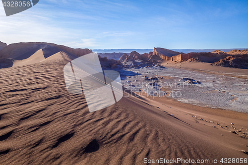 Image of Sand dunes in Valle de la Luna, San Pedro de Atacama, Chile