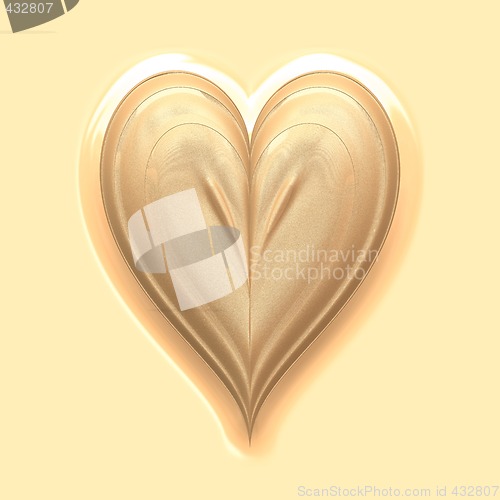 Image of soft gold heart