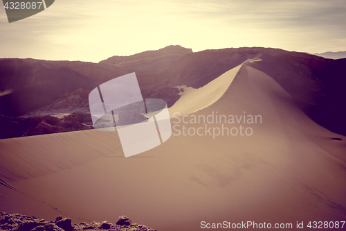 Image of Sand dunes in Valle de la Luna, San Pedro de Atacama, Chile