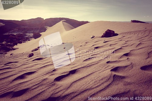 Image of Sand dunes in Valle de la Luna, San Pedro de Atacama, Chile