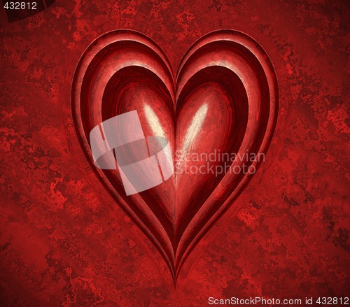 Image of grunge heart