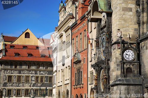 Image of The Prague old City Hall and Astronomical clock Orloj at Old Tow