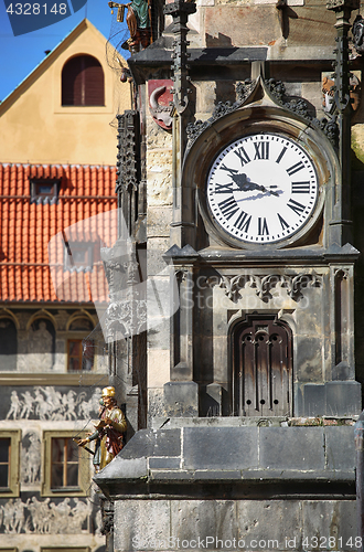 Image of The Prague old City Hall and Astronomical clock Orloj at Old Tow