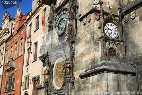 Image of The Prague old City Hall and Astronomical clock Orloj at Old Tow