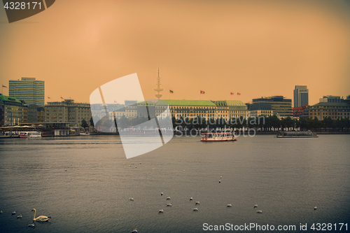 Image of HAMBURG, GERMANY - AUGUST 22, 2016: Panoramic view of The centra