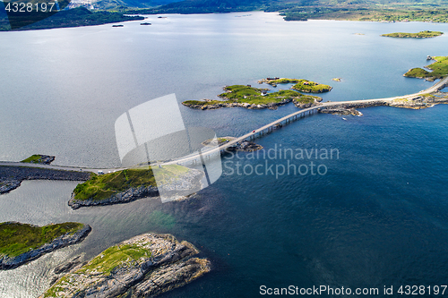 Image of Atlantic Ocean Road aerial photography.