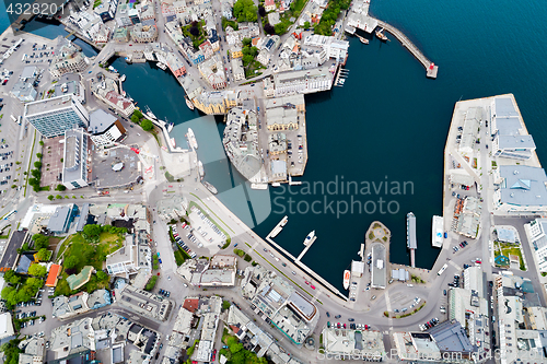 Image of Aksla at the city of Alesund , Norway