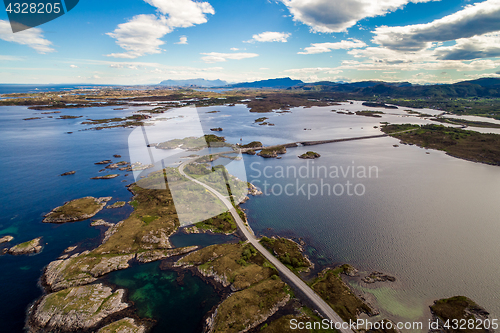 Image of Atlantic Ocean Road aerial photography.