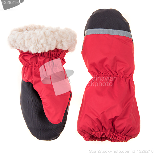 Image of Children\'s autumn-winter mittens