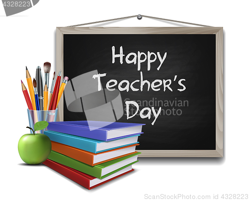 Image of Teacher s Day vector card.