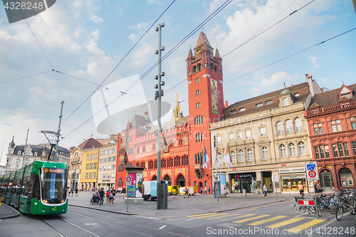 Image of Marktplatz with the Rathaus in Basel