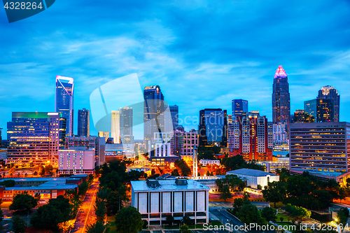 Image of Overview of downtown Charlotte, NC