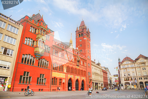 Image of Marktplatz with the Rathaus in Basel