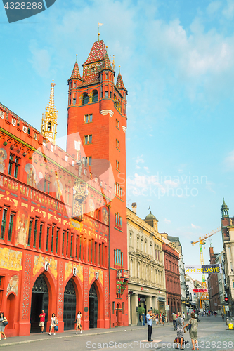 Image of Marktplatz with the Rathaus in Basel