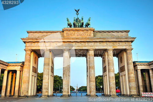 Image of Brandenburg gate in Berlin, Germany