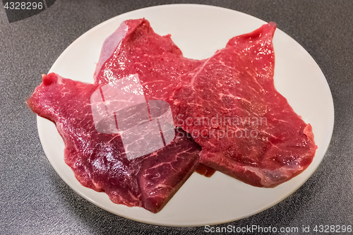 Image of Meat on the plate.