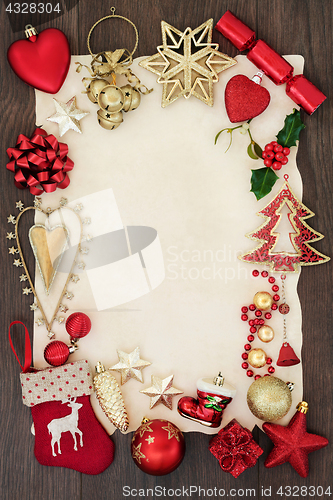 Image of Christmas Abstract Background Border