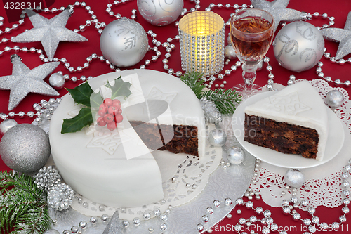 Image of Iced Christmas Cake