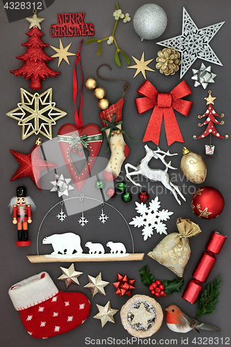 Image of Christmas Symbols with Decorations