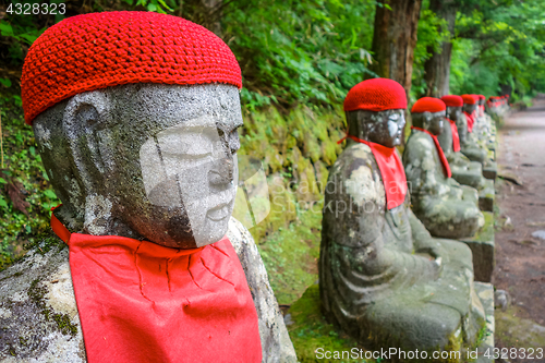 Image of Narabi Jizo statues, Nikko, Japan