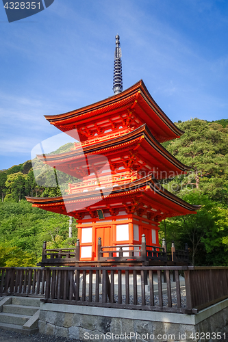 Image of Pagoda at the kiyomizu-dera temple, Kyoto, Japan