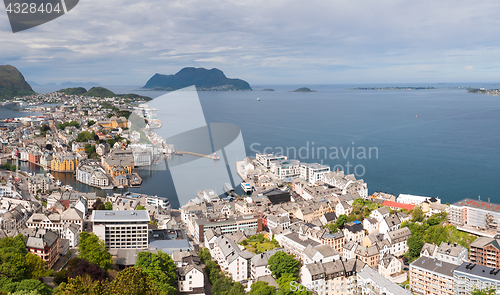 Image of Aksla at the city of Alesund , Norway