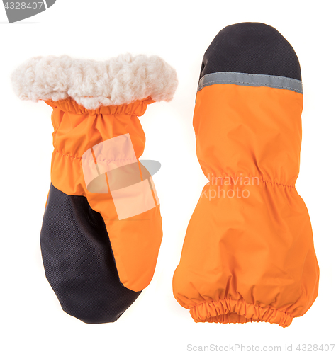 Image of Children\'s autumn-winter mittens