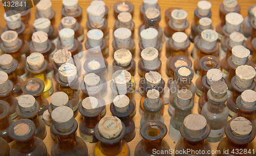 Image of old medicine bottles