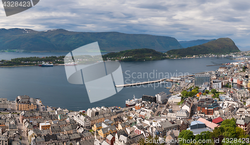 Image of Aksla at the city of Alesund , Norway