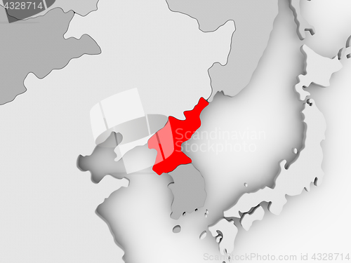 Image of Map of North Korea