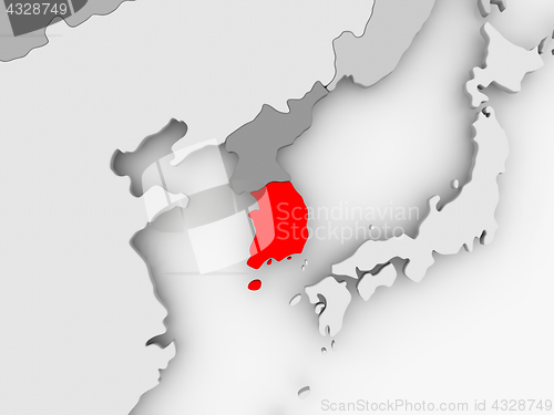 Image of Map of South Korea