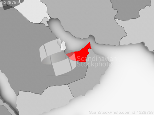 Image of Map of United Arab Emirates