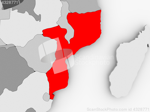 Image of Map of Mozambique