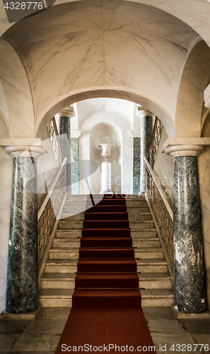 Image of NOTO, ITALY - 21th June 2017: Luxury entrance of Nicolaci Palace