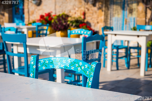 Image of Tables in a traditional Italian Restaurant in Sicily