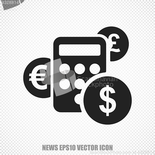 Image of News vector Calculator icon. Modern flat design.
