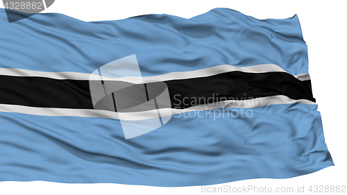 Image of Isolated Botswana Flag