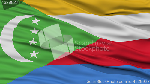 Image of Closeup Comoros Flag