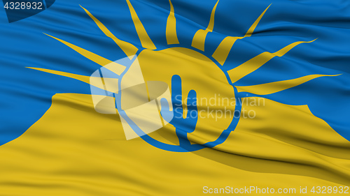 Image of Closeup of Mesa City Flag